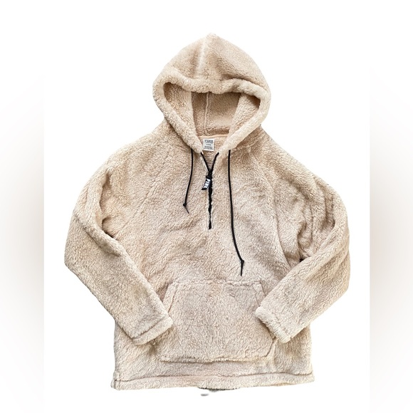 PINK Victoria's Secret Jackets & Blazers - NWOT vs pink hooded sherpa half zip teddy jacket coat